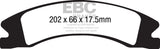 EBC 15+ Cadillac Escalade Ext/Esv 6.2 2WD Yellowstuff Front Brake Pads DP41885R