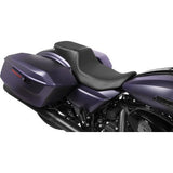 DRAG SPECIALTIES Performance Predator 2-Up Seat - Extended Reach - Solar Leather - Smooth - FLHX/FLTR '23-'24 0801-1944