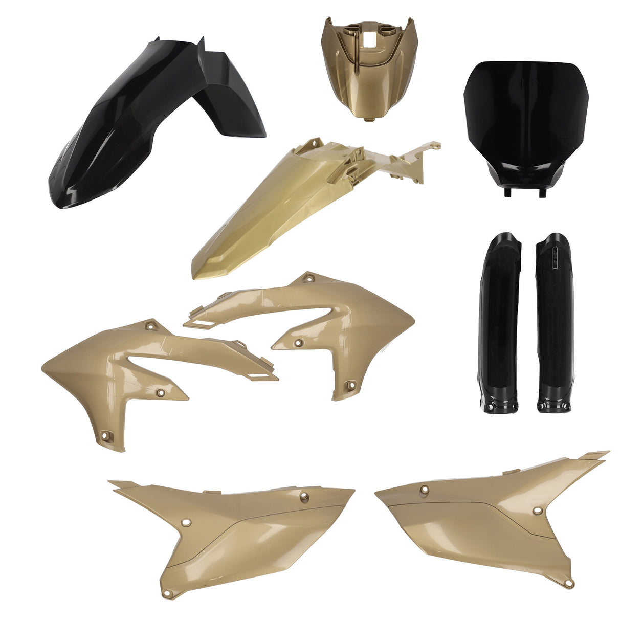 ACERBIS Full Plastic Kit Black/Gold Yam 2979597838