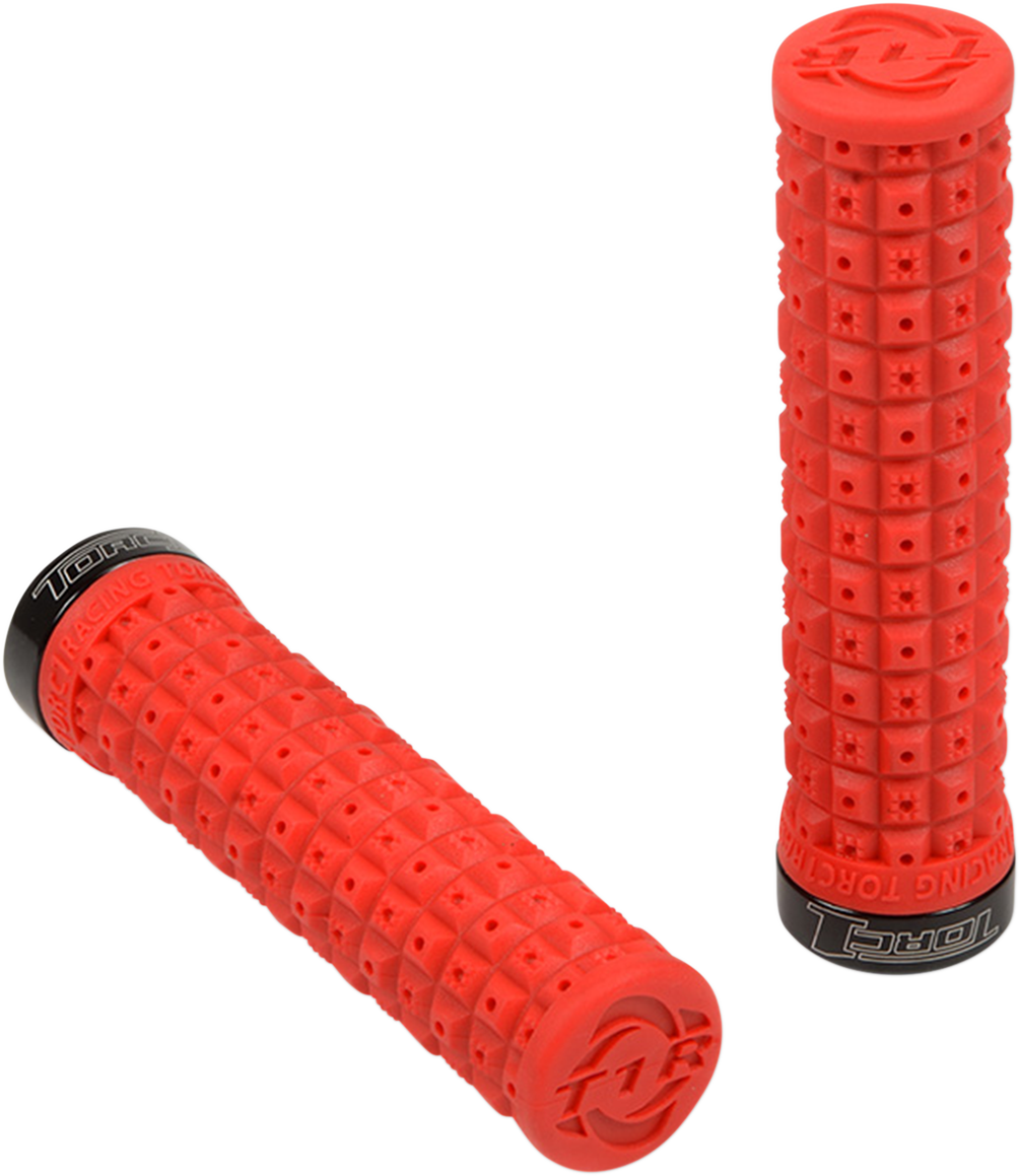 TORC1 Grips - Defy - Lock-On - ATV - Red/Black 2750-0402