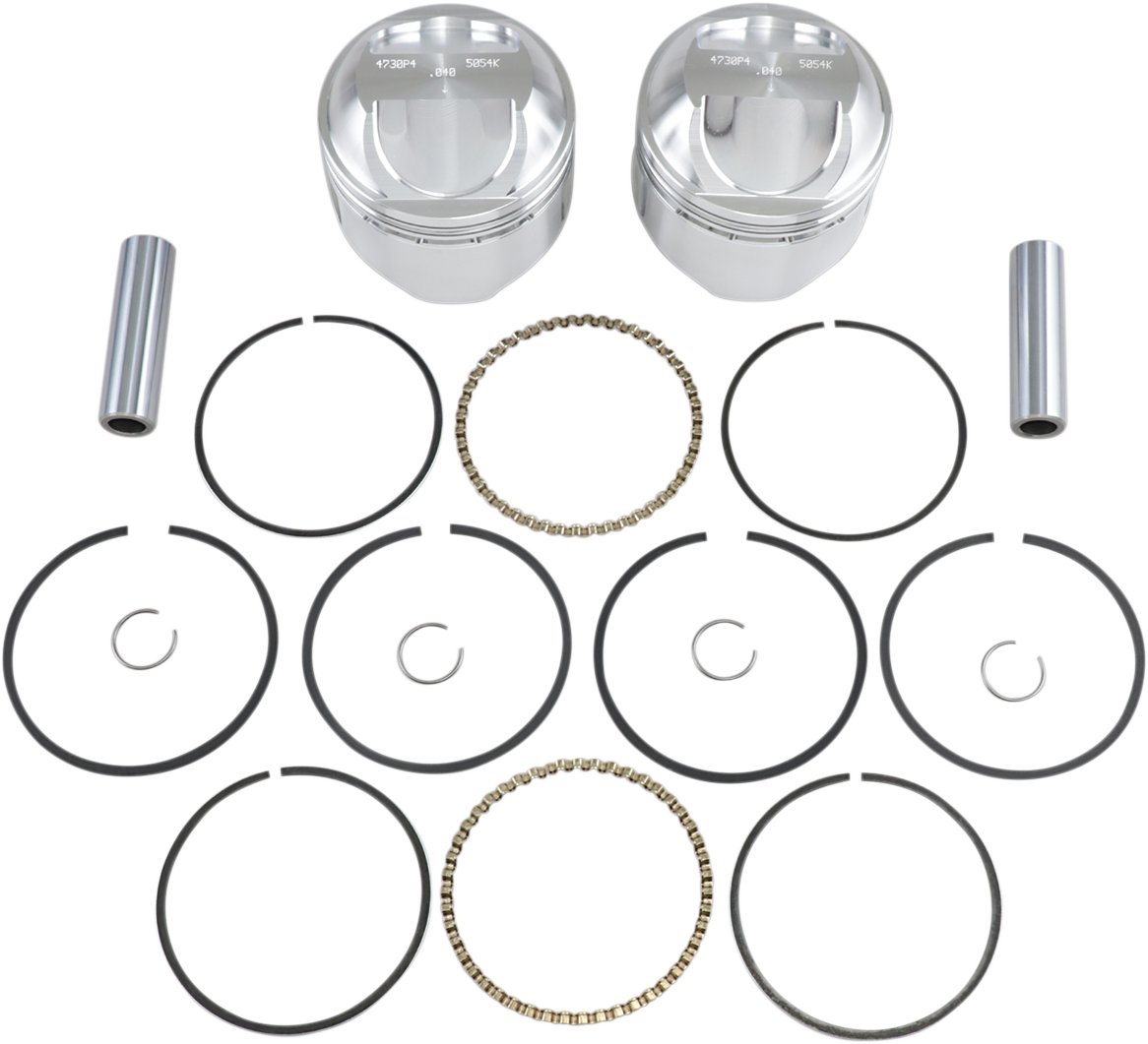 WISECO Piston Kit - .040 - High Compression - 1978-1984 - Big Twin High-Performance K1627