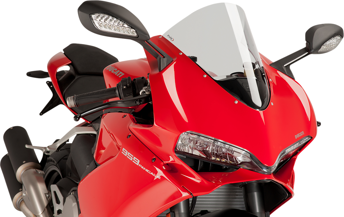 PUIG HI-TECH PARTS Race Windscreen - Clear - Panigale 7621W