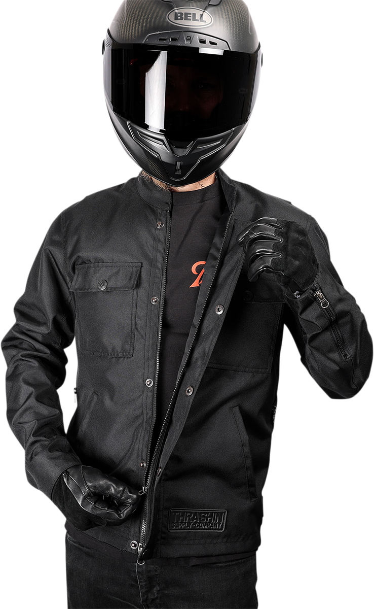 THRASHIN SUPPLY CO. Atlas Jacket - Black - Medium TMJ-02-09