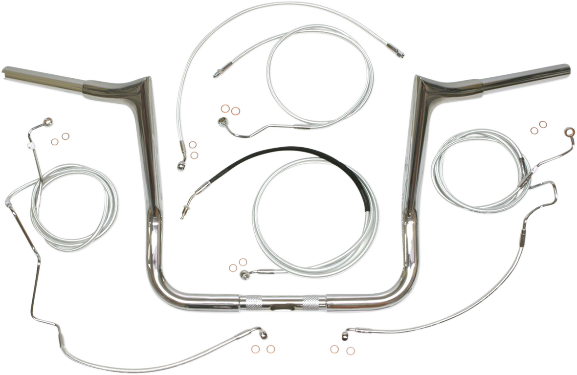 MAGNUM Handlebar Kit - Viking - 10" - Sterling Chromite II 38884-410