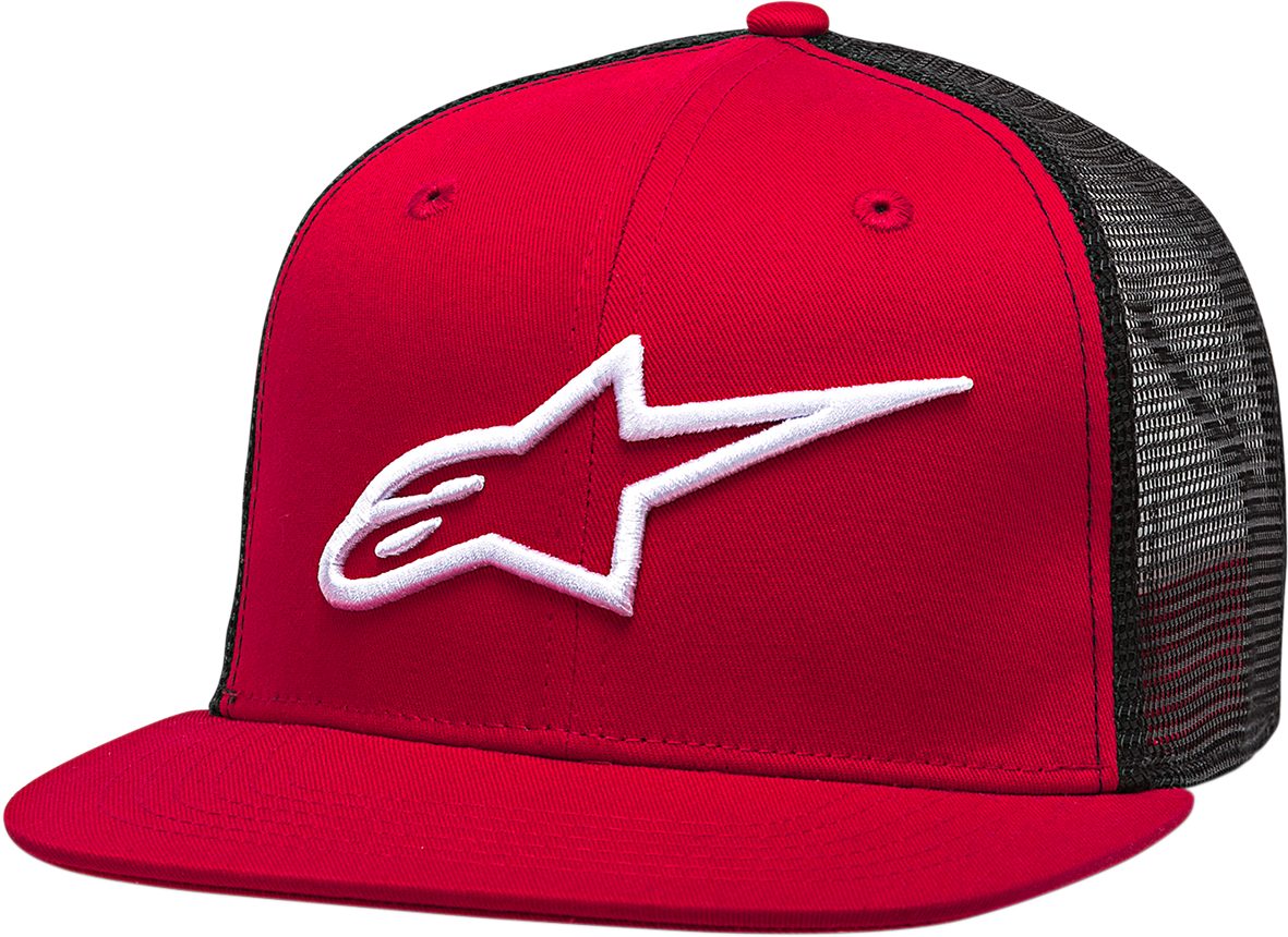 ALPINESTARS Corp Trucker Hat - Red/Black - One Size 1025810033010OS