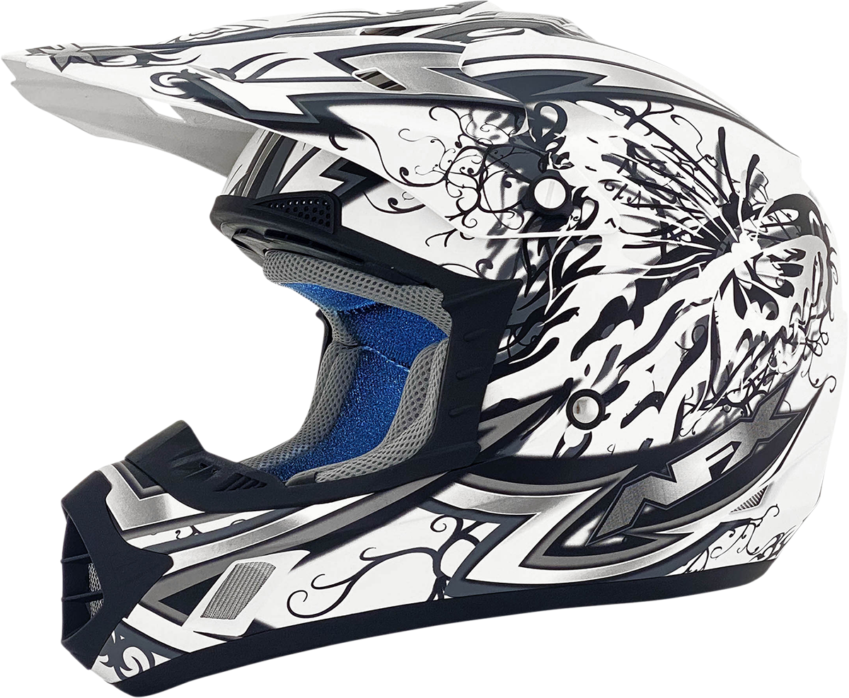 AFX FX-17 Helmet - Butterfly - Matte White - Small 0110-7127