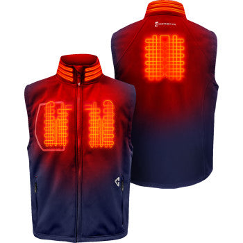 GERBING HEATED CLOTHING 7V Torrid Softshell Heated Vest 2.0 - Navy - Medium GER-TVST-7V-M-N-M