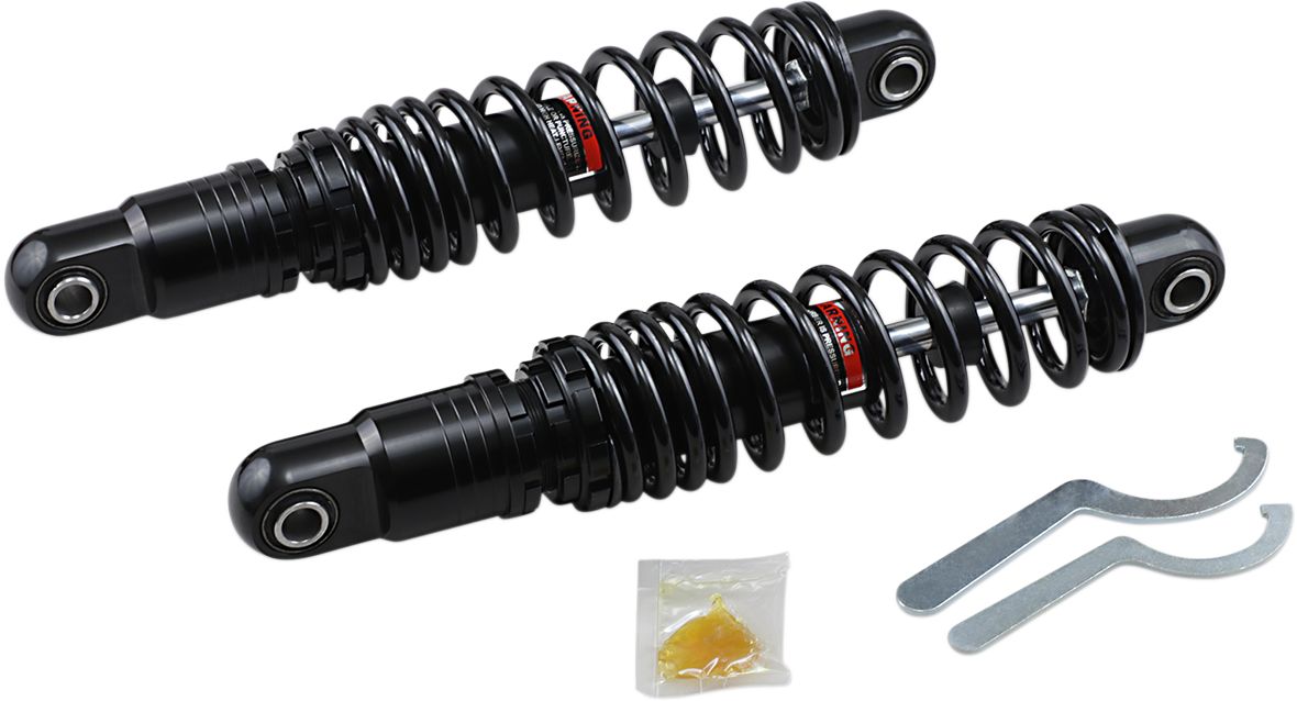 DRAG SPECIALTIES SHOCKS Premium Ride-Height Adjustable Shocks - Black - Heavy Duty - 13" C16-0163HB