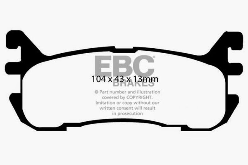 EBC 97-02 Ford Escort 2.0 Greenstuff Rear Brake Pads DP21003