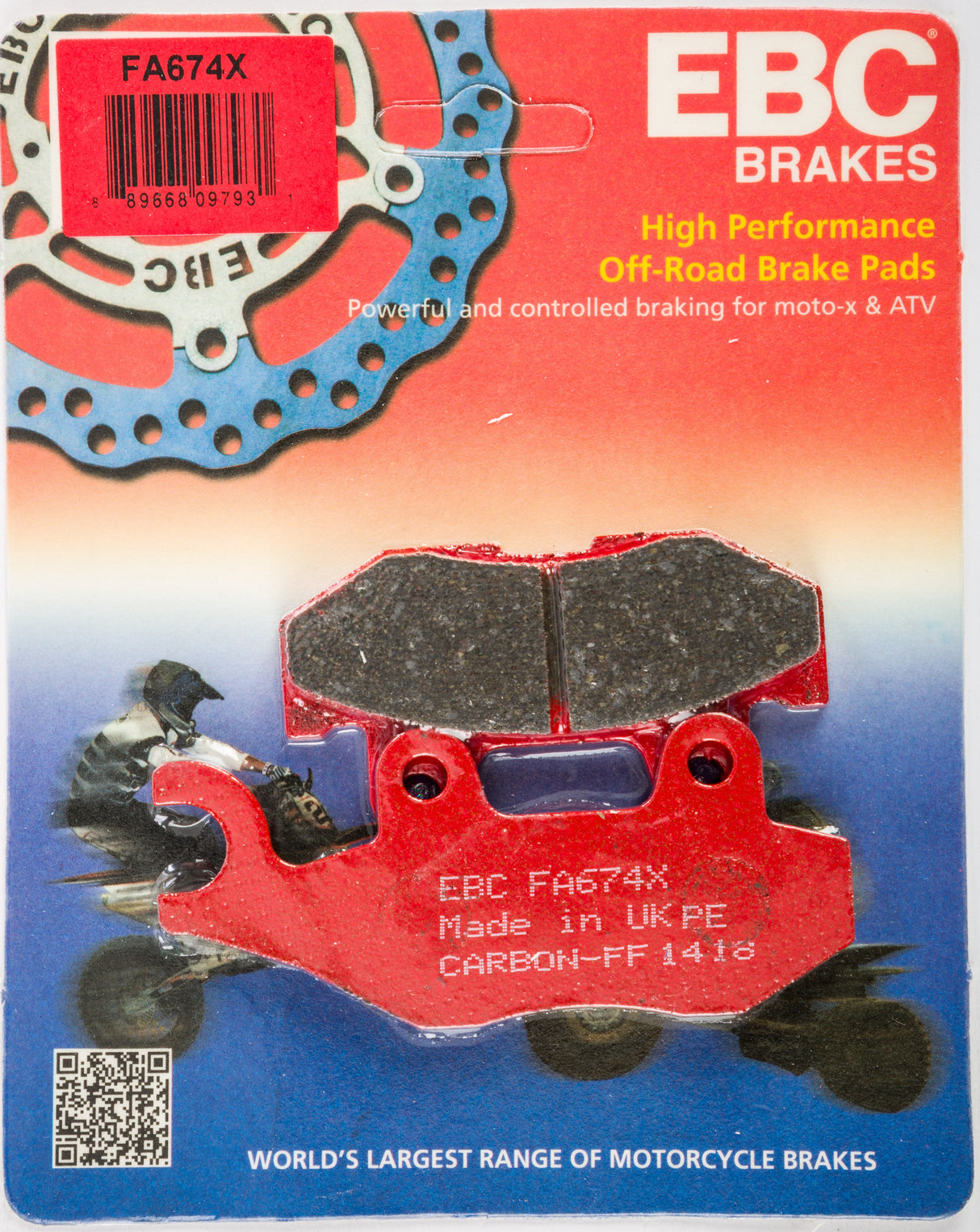 EBC Brake Pads Fa674x Carbon X Series FA674X