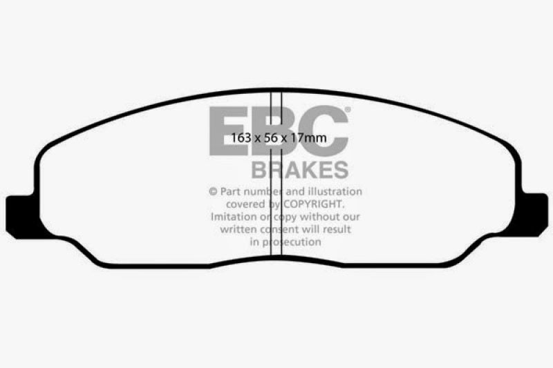 EBC 05-10 Ford Mustang 4.0 Redstuff Front Brake Pads DP31740C