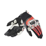 Dainese Mig 3 Unisex Leather Gloves Black/Red Spray/White - Large 201815934-32J-L