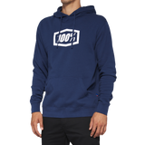 100% Icon Pullover Hoodie - Navy - Large 20029-00027