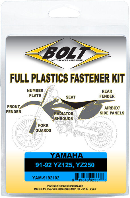 BOLT Full Plastic Fastener Yam YAM-9192102