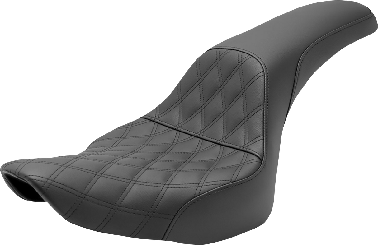 SADDLEMEN Profiler Seat - Front Lattice/Rear Smooth - Black 806-12-149