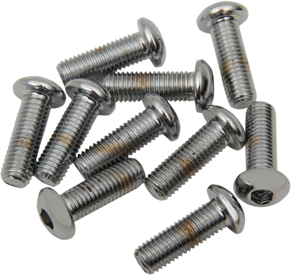 DRAG SPECIALTIES Bolts - Button-Head - 1/4"-28 x 1" MPB421