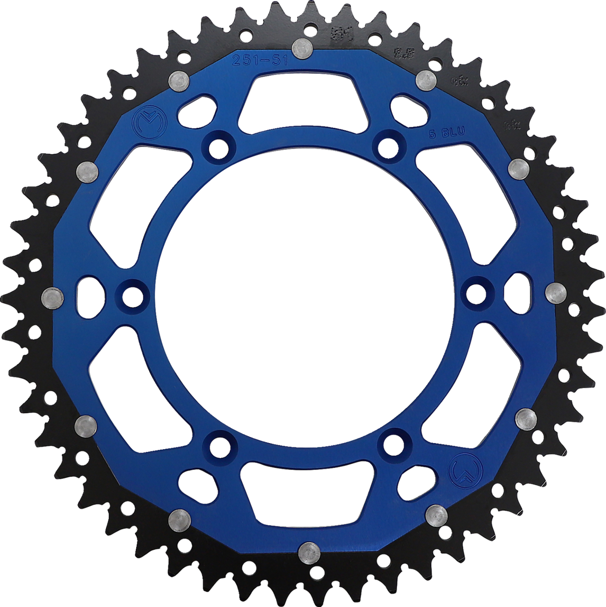 MOOSE RACING Dual Sprocket - Blue - 51 Tooth 1210-251-51-12X