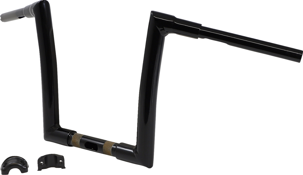 TODD'S CYCLE Handlebar - 1-1/2" Strip - Road Glide - 12" - Gloss Black 0601-5731