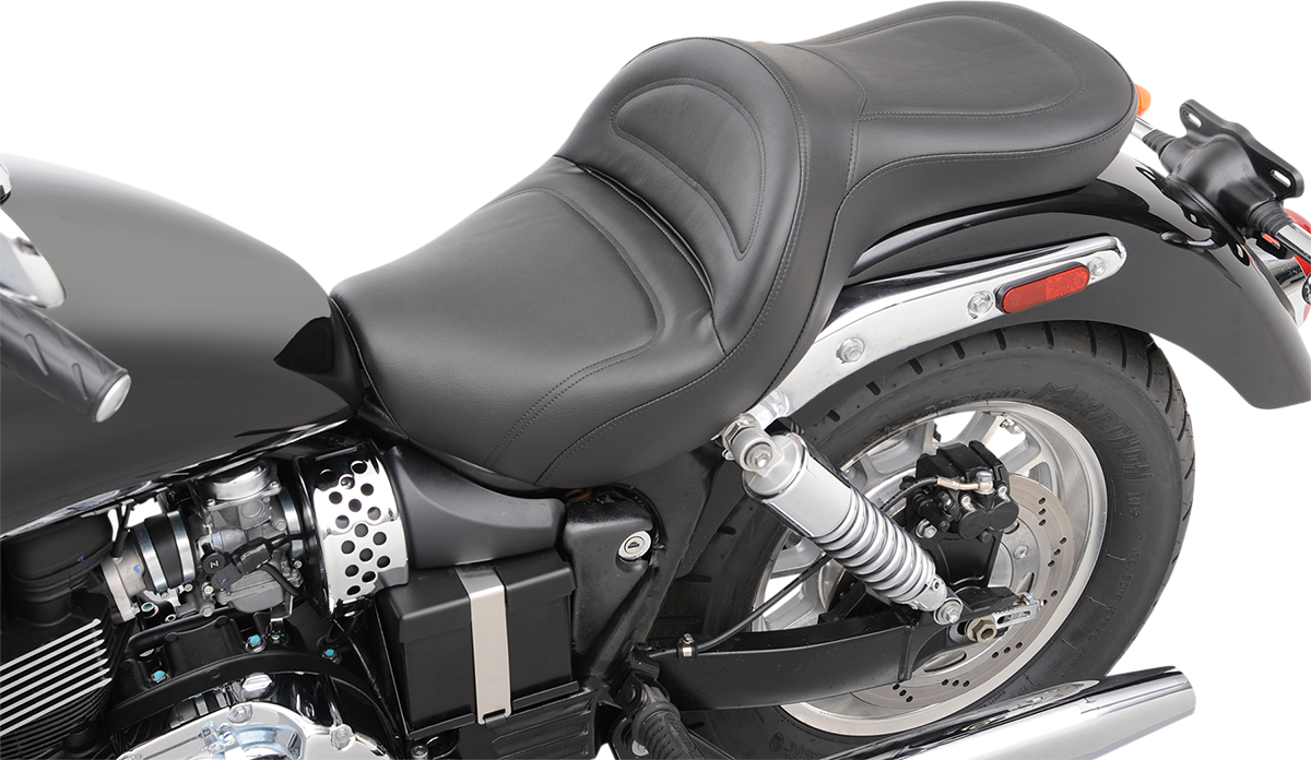 SADDLEMEN Seat - Explorer - without Backrest - Stitched - Black - America T06-09-0291