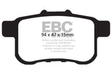 EBC 09-14 Acura TSX 2.4 Greenstuff Rear Brake Pads DP21987