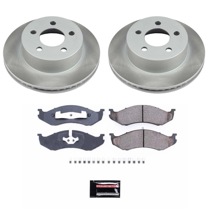 Power Stop 99-06 Jeep Wrangler Front Semi-Coated Rotor Kit