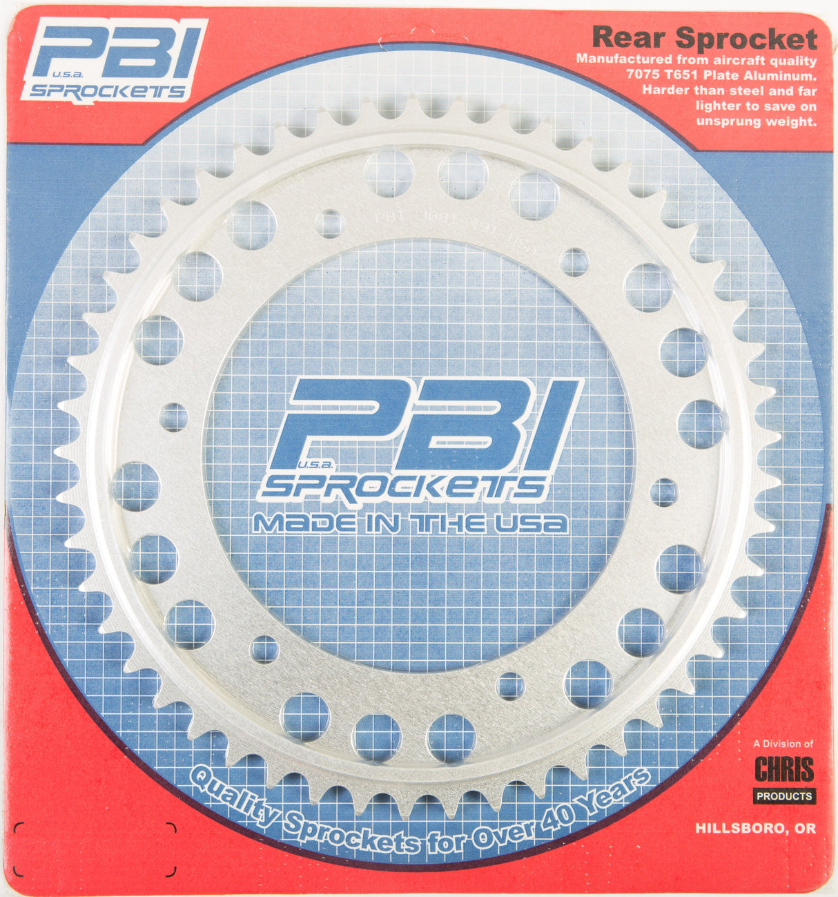 PBIRear Sprocket Aluminum 49t-530 Hon3081-49