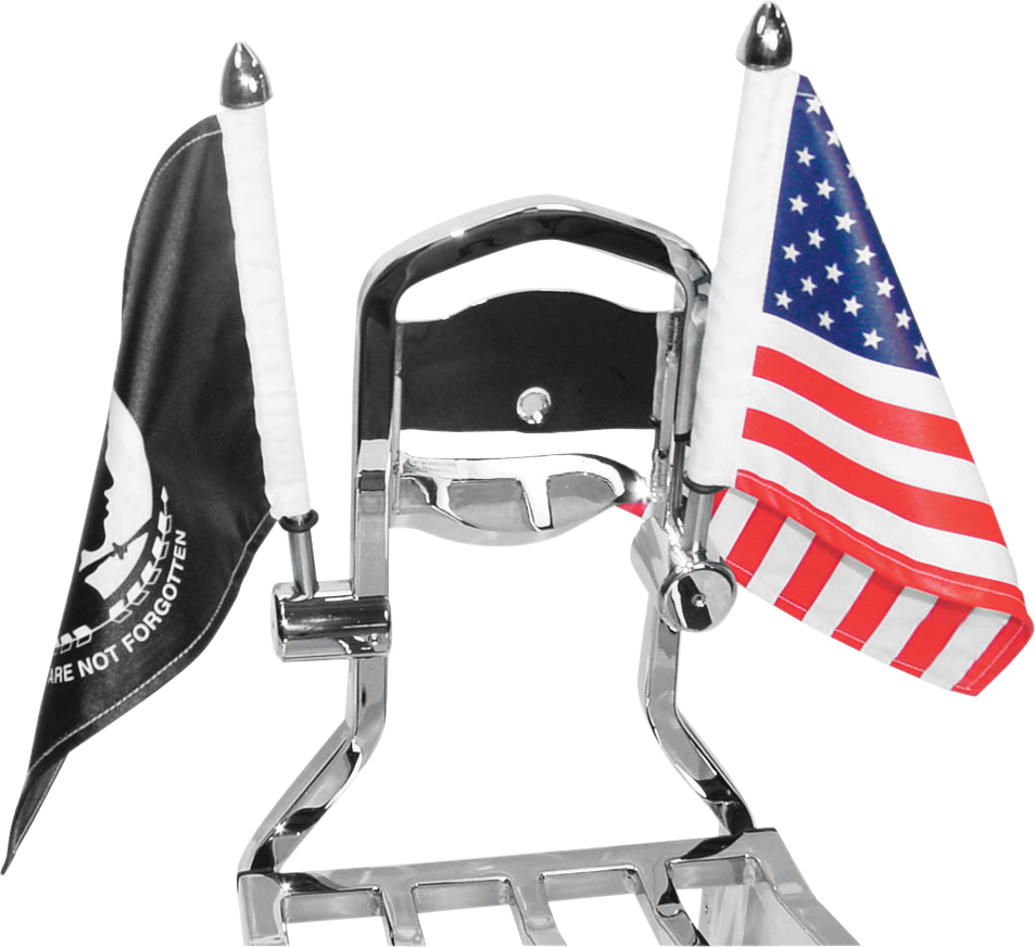 PRO PAD Sissy Bar Flag Mount - 1/2" Bar - 6" x 9" Flag RFM-SQSB