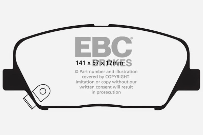 EBC 09+ Hyundai Genesis Coupe 2.0 Turbo Redstuff Front Brake Pads DP31856C