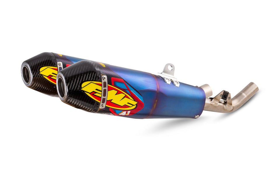 FMF Factory 4.1 RCT Dual Mufflers - Blue Anodized CRF250R/X 2018-2021 041589 1821-1994