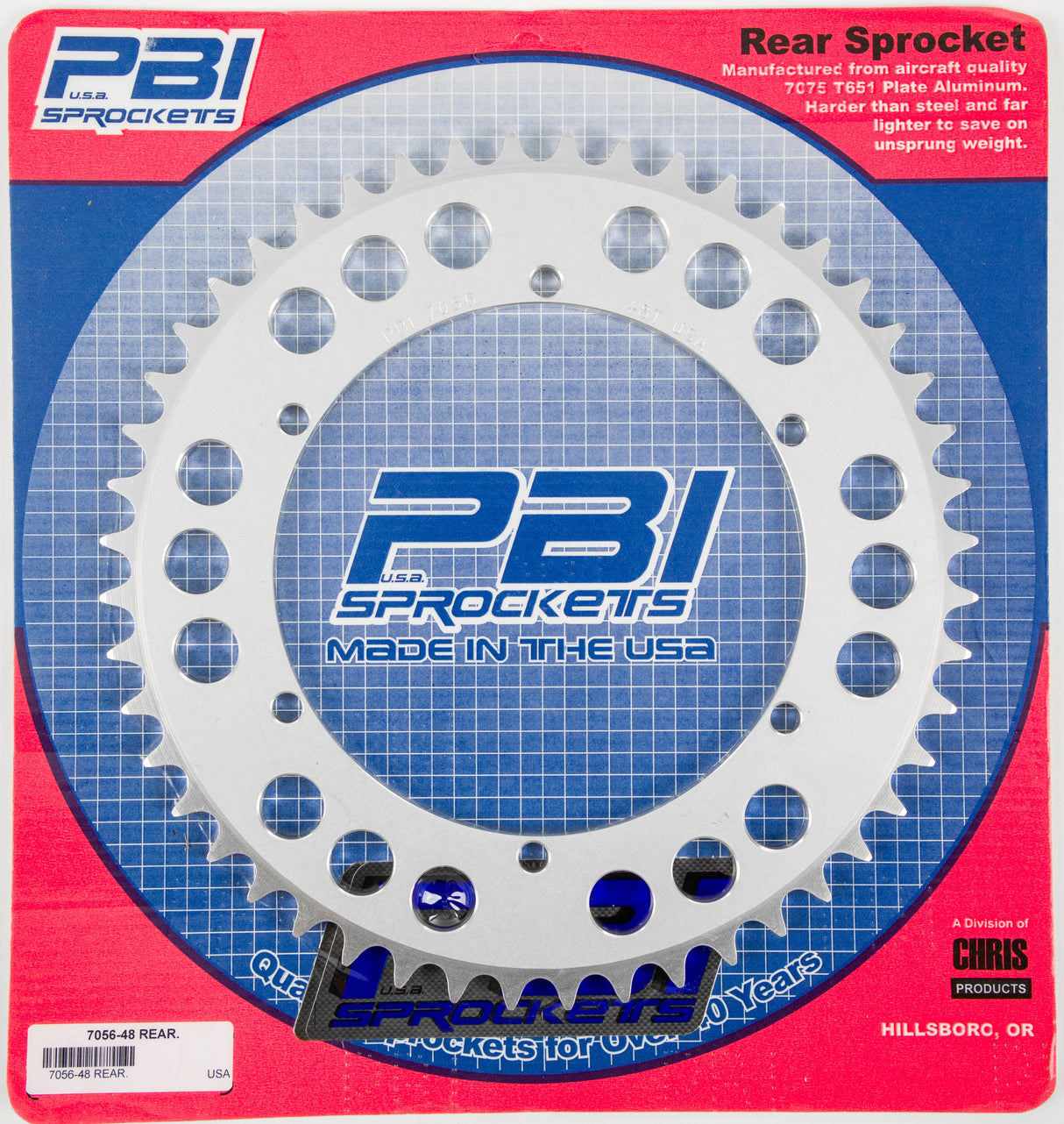 PBIRear Sprocket Aluminum 48t-520 Yam7056-48-3