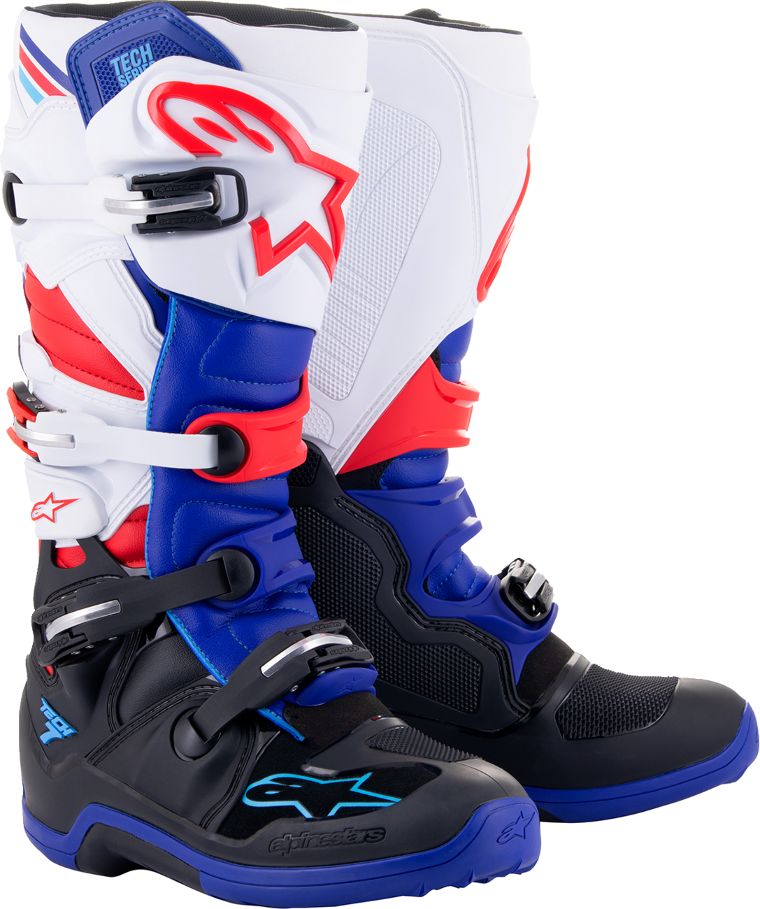 ALPINESTARS Tech 7 Boots - Black/Blue/Red/White - US 8 2012014-1732-8