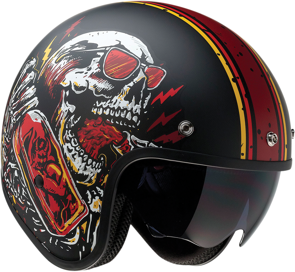 Z1R Saturn Helmet - Devil Made Me - Black/Red - Large 0104-2819