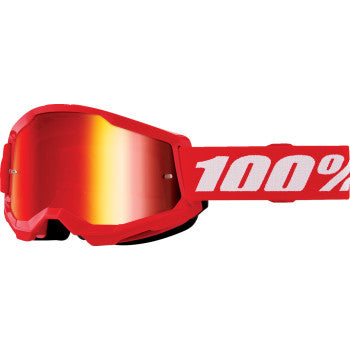 100%  Strata 2 Junior Goggle - Red - Red Mirror 50032-00012