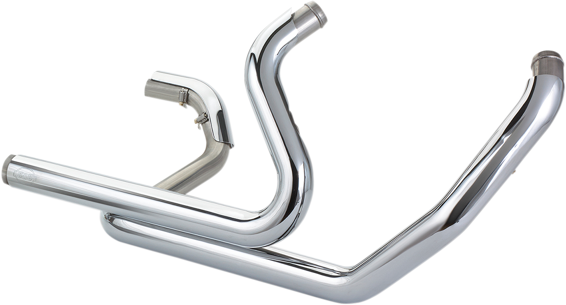 S&S CYCLE Power TuneÂ® Dual Headers - Chrome 550-0704