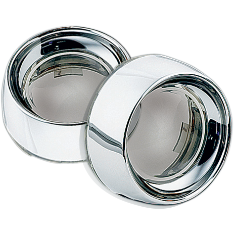 KURYAKYN Deep Dish Bezels - Chrome/Smoke Lens 2107