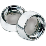 KURYAKYN Deep Dish Bezels - Chrome/Smoke Lens 2107