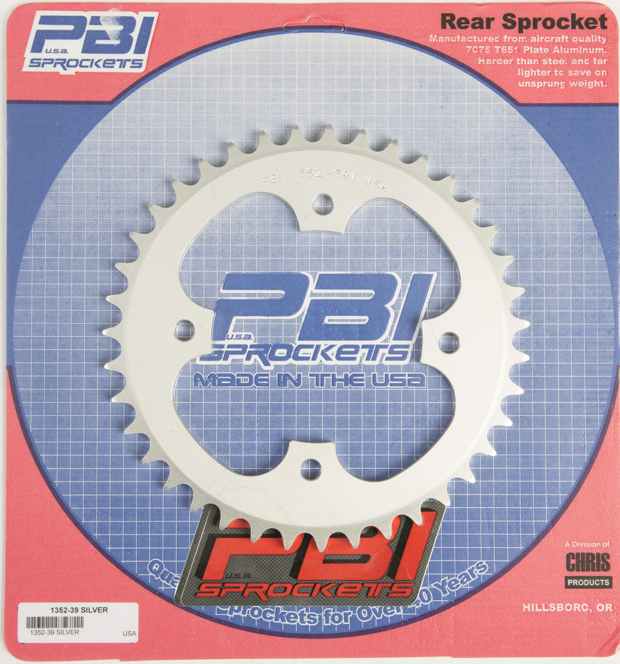 PBIRear Sprocket Aluminum 39t-520 Pol1352-39-3