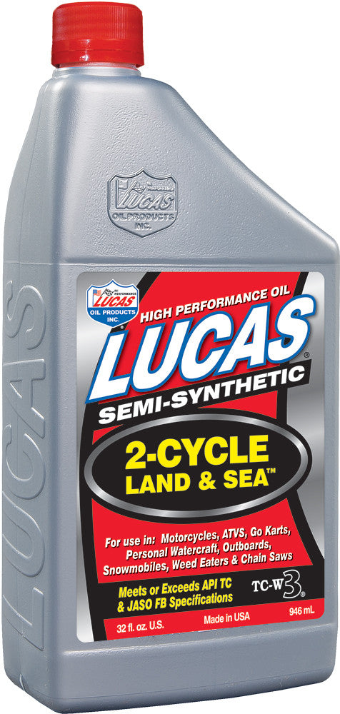 LUCASSemi-Synthetic 2-Cycle Land/Se A Oil Qt10467