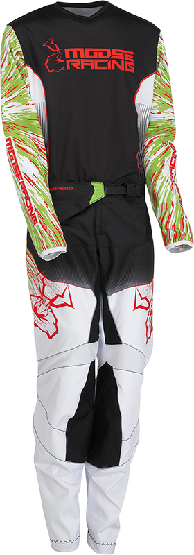 MOOSE RACING Youth Agroid Jersey - Green/Red/Black - XS 2912-2266