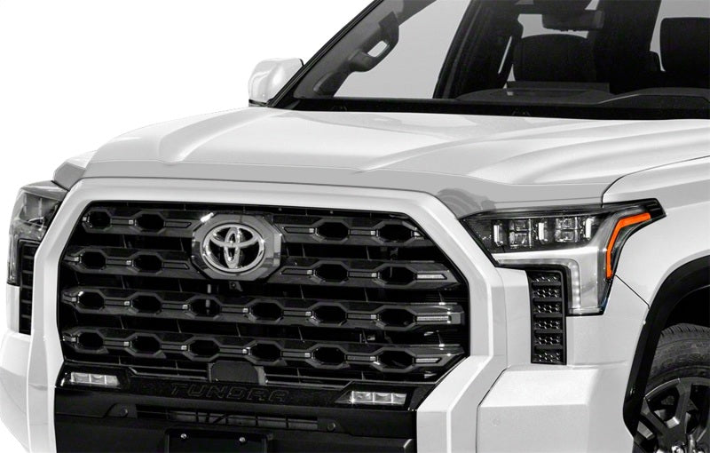 AVS 22-23 Toyota Tundra CC/CrewMax & 2023 Sequoia Aeroskin Low Profile Hood Shield - Chrome 622294