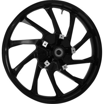 COASTAL MOTO Wheel - Hurricane 3D - Front - Dual Disc/with ABS - Black  3D-HUR213SB-ABST