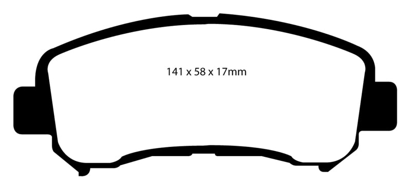 EBC 14+ Nissan Juke 1.6 Turbo Nismo RS Greenstuff Front Brake Pads DP21954