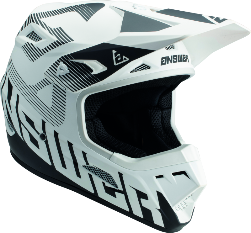 Answer AR1 V2 Bold Helmet White/Black Youth - Large 447756