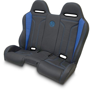 BS SAND Performance Bench Seat - Black/Blue - Maverick X3 '16-'20 PEBEBLDTX