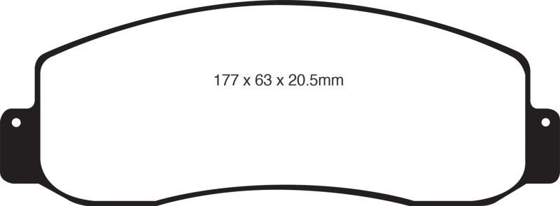 EBC 05-07 Ford F250 (inc Super Duty) 5.4 (2WD) Extra Duty Front Brake Pads ED91777