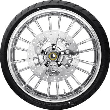 COASTAL MOTO Atlantic Front Wheel - Chrome (21") | Rotor (12.6) | Dunlop AE Tire (130/60B21) PKG-ATL213CH-24ABST
