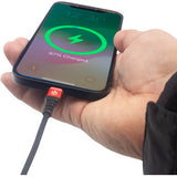 RidePower Male USB-C to Male USB-C Cable - Phone - Charger - 12" - Black/Red RPUSBCUSBC12