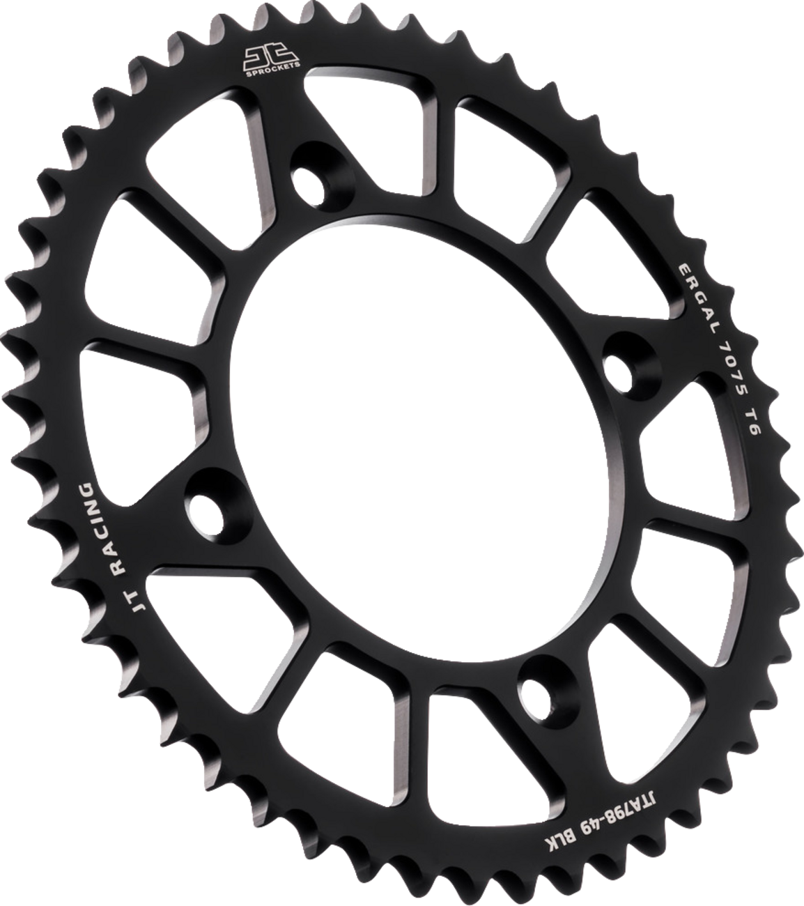 JT SPROCKETS Rear Sprocket - Black - 49 Tooth - Suzuki/Yamaha JTA798.49BLK