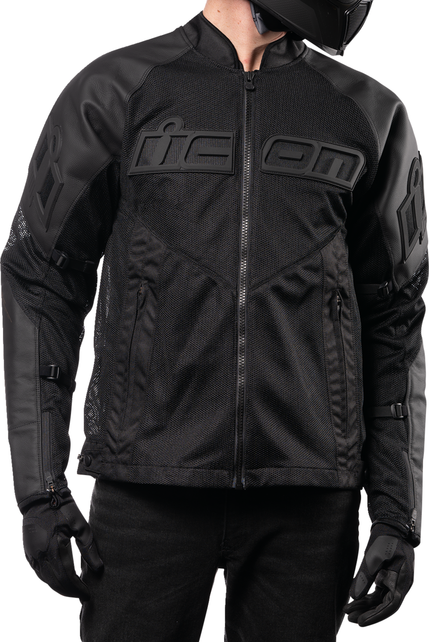 ICON Mesh AF™ Leather Jacket - Black - 2XL 2810-3901