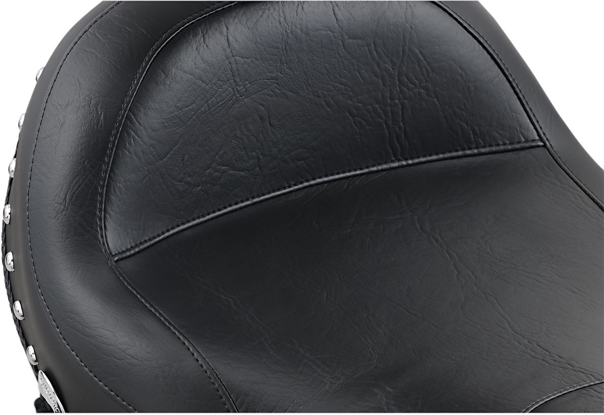 MUSTANG Solo Seat - Wide - Studded - Driver's Backrest - Indian 79762